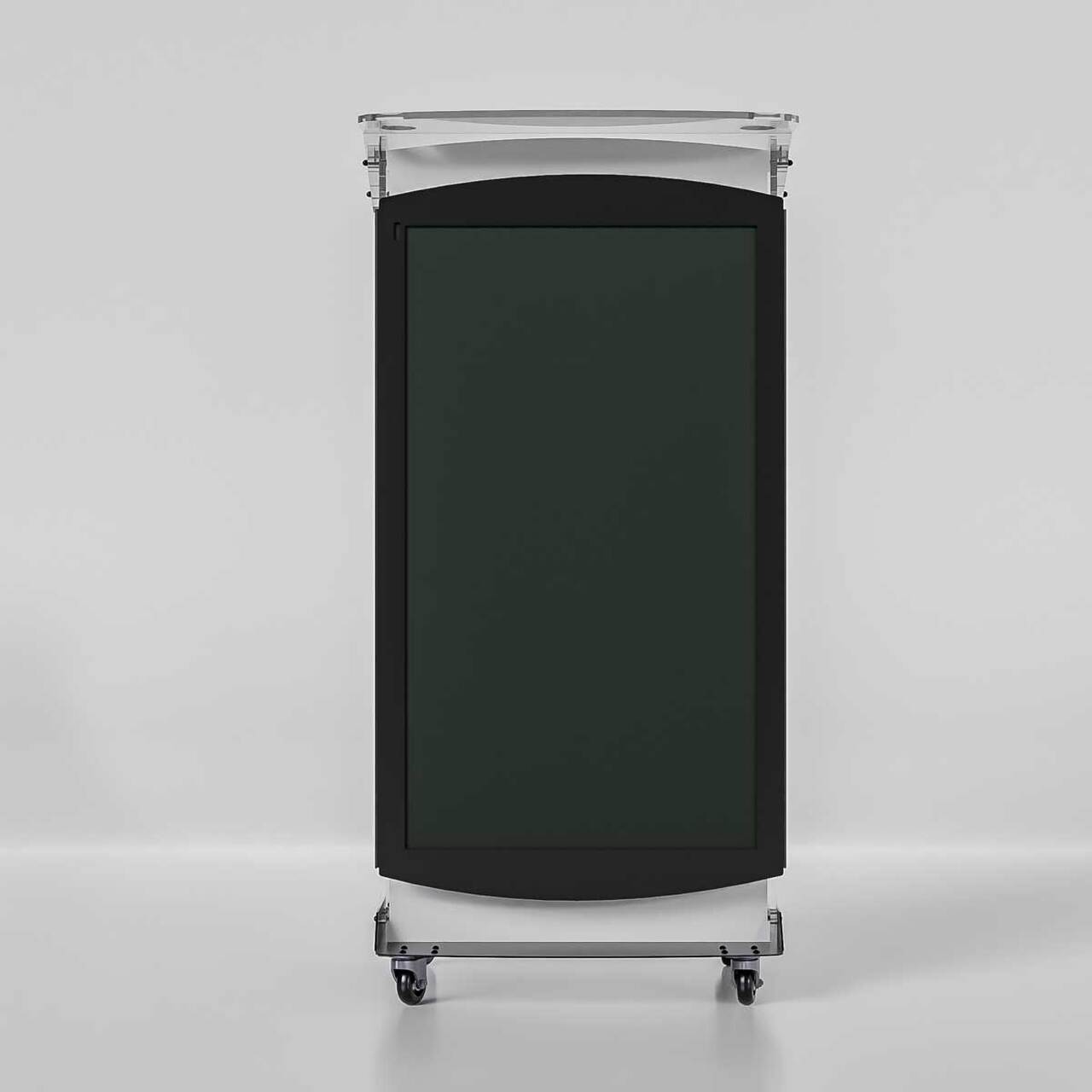 Pupitru Digital Dr. LECTERN, pentru conferințe, din plexiglas transparent, cu televizor