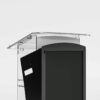 Pupitru Digital Dr. LECTERN, pentru conferințe, din plexiglas transparent, cu televizor