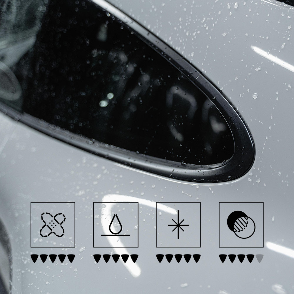 Folie PPF Regenerabilă Transparentă și Lucioasă cu Efect Hidrofob - Protector Gloss