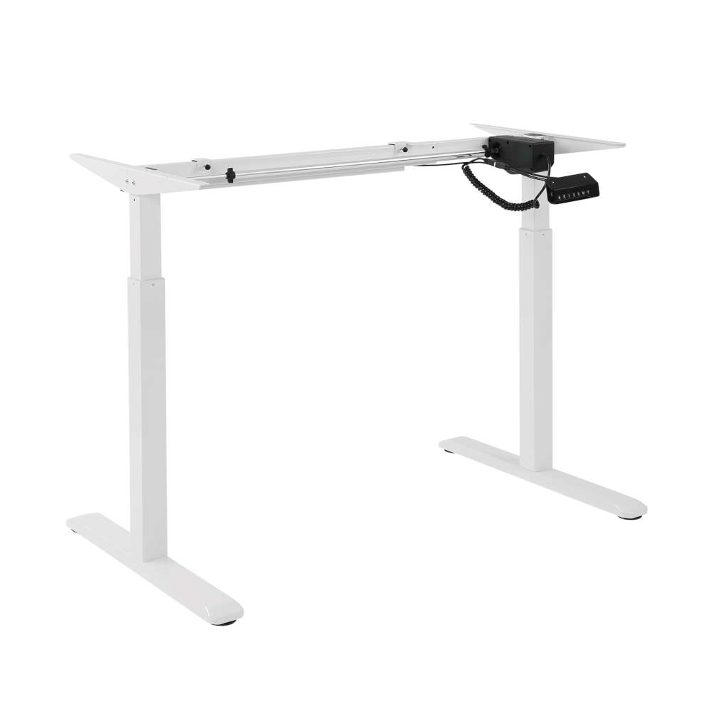 Birou ProMotion OneDrive, cu inaltime reglabila 73-123 cm, memorie si afisaj digital, un motor, greutate sustinuta 80 kg, alb