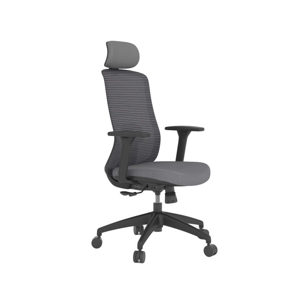 Scaun Ergoplus Rovo, brate 3D, mecanism syncron, suport lombar reglabil, tetiera reglabila