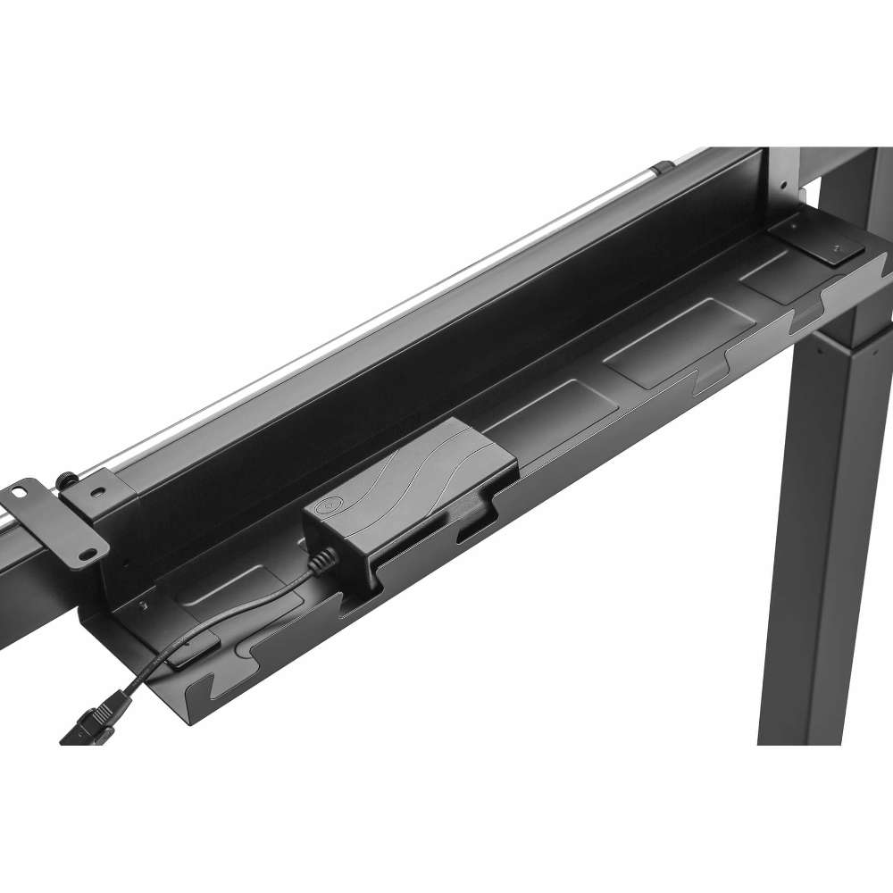 Birou ProMotion OneDrive, cu inaltime reglabila 73-123 cm, memorie si afisaj digital, un motor, greutate sustinuta 80 kg, alb