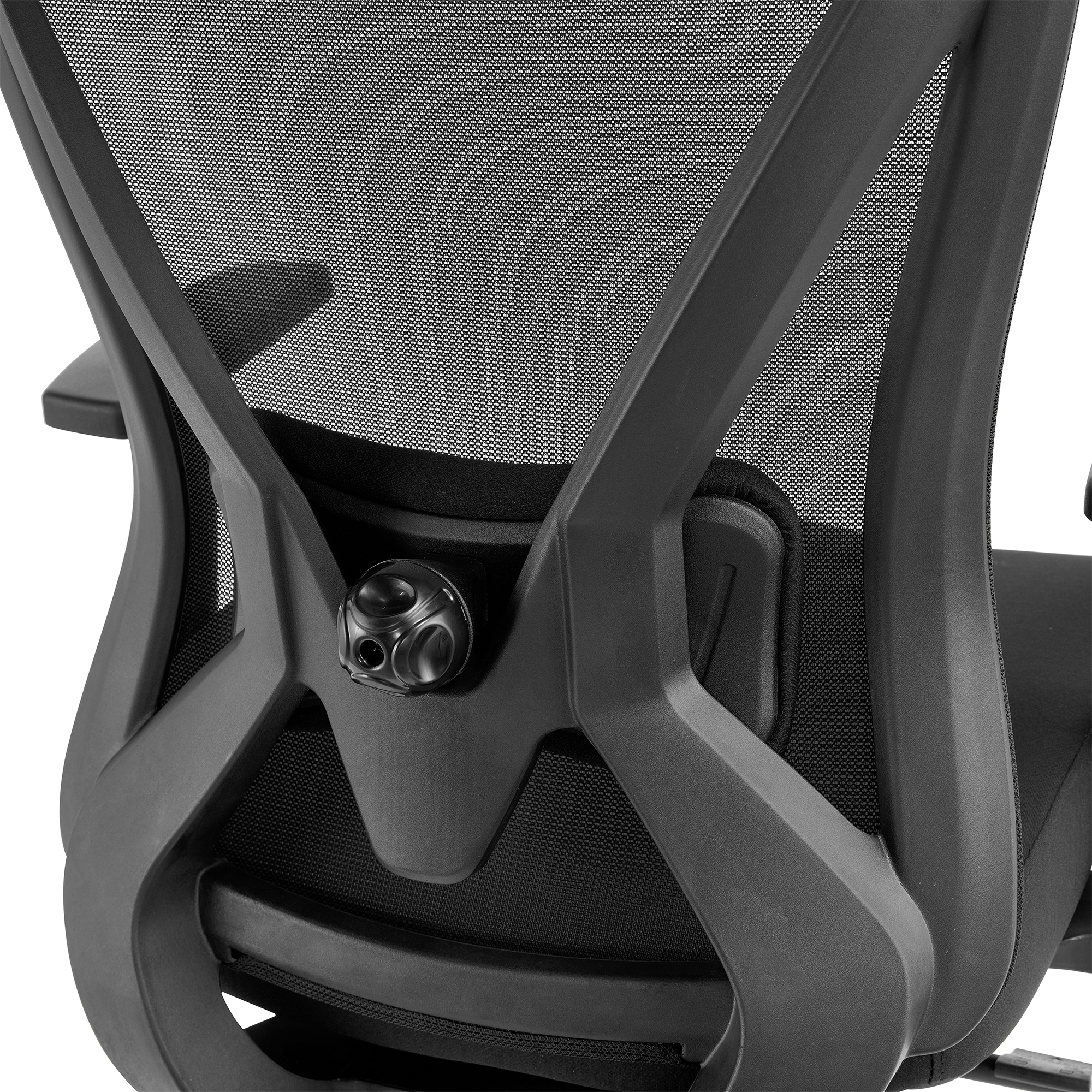 Scaun Ergonomic Lukas-H, negru, spatar mesh, translatie sezut, spatar si suport lombar reglabil