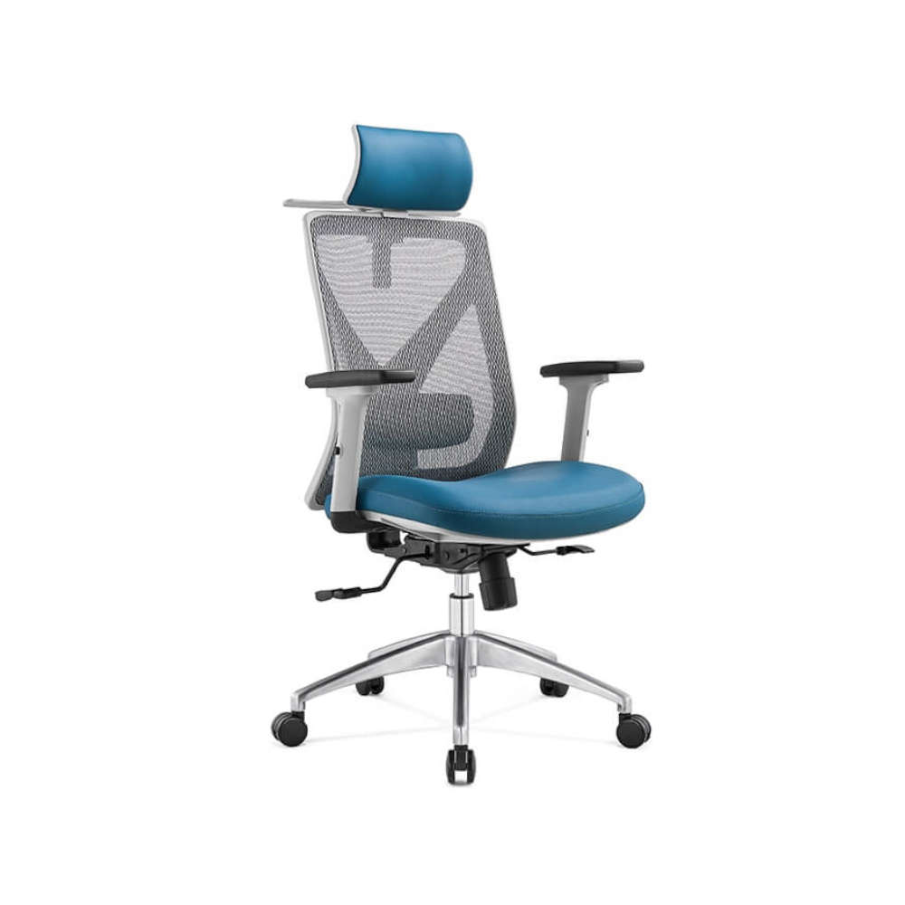 Scaun Ergonomic Mike-H, full mesh, translatie sezut, spatar si suport lombar reglabil
