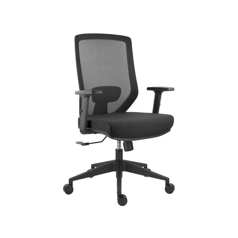 Scaun Ergonomic Joy, spatar mesh, brate reglabile, mecanism syncron, suport lombar reglabil, sezut cu spuma poliuretanica injectata